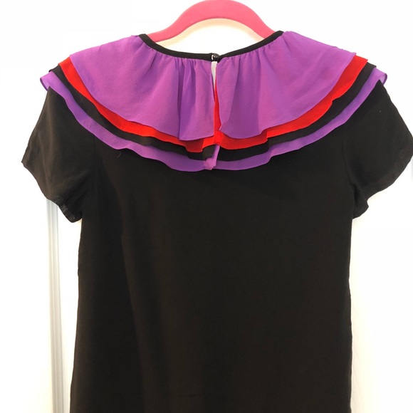 Kate Spade Ruffle Collar Silk Top - Picture 5 of 5